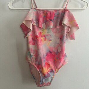 Cat and Jack Flower Swimsuit, Size 6/7